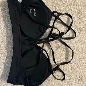 Zella Black Strappy Sports Bra